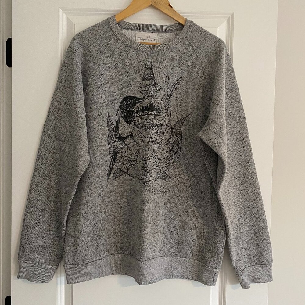 Salgado Fenwick Edmonton Crest Sweatshirt – Heather Grey - Unisex Pullover